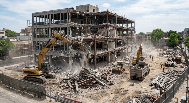 Commercial Site Demolition in Sacramento, CA
